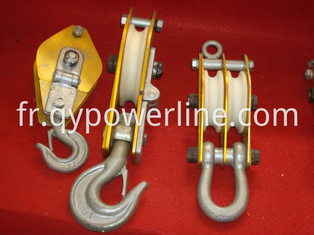 Coir Rope Aluminum Wheel Hoisting Pulley Block